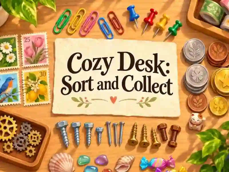Gêm Cozy Desk Sort and Collect ar-lein