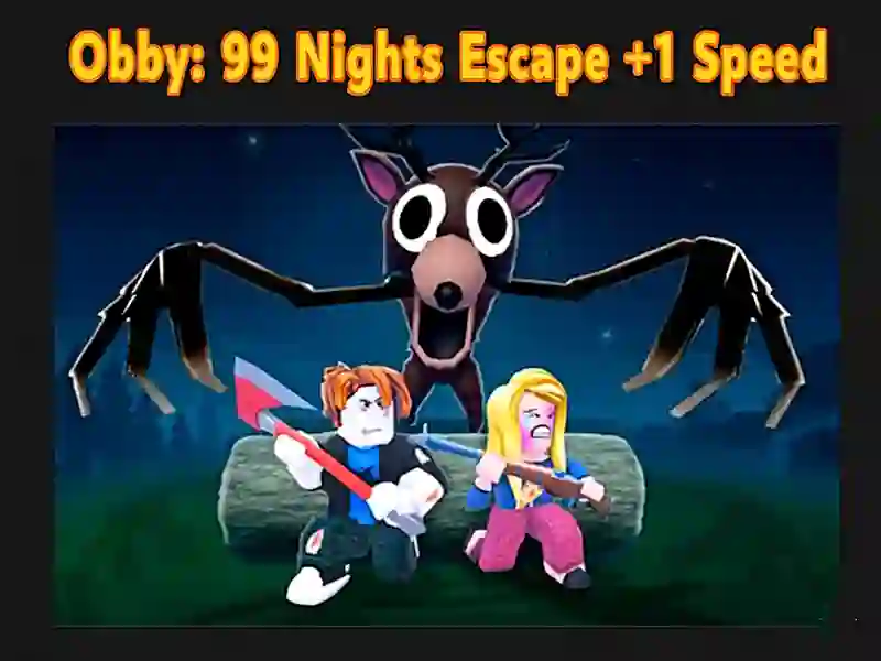 Obby: 99 Nights Escape +1 Speed — free online game