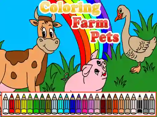 Coloring Farm Pets — free online game