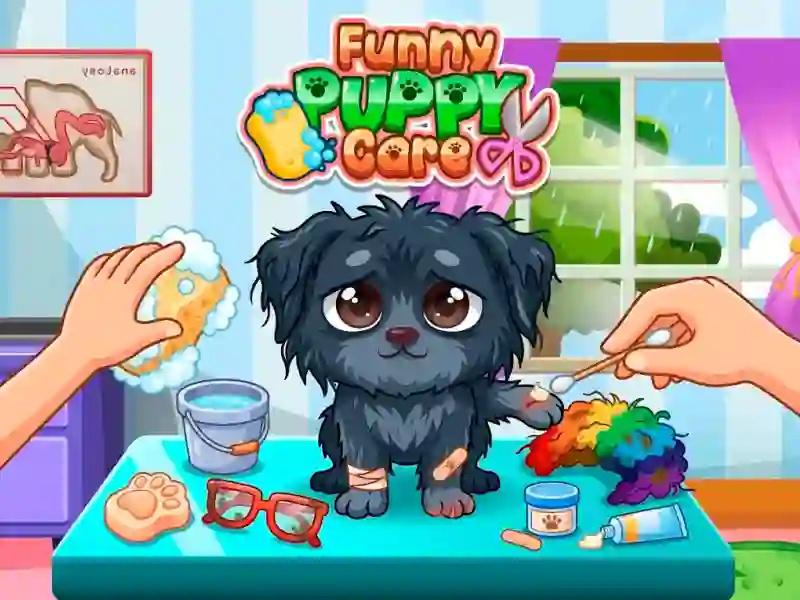 Cluiche Funny Puppy Care ar líne