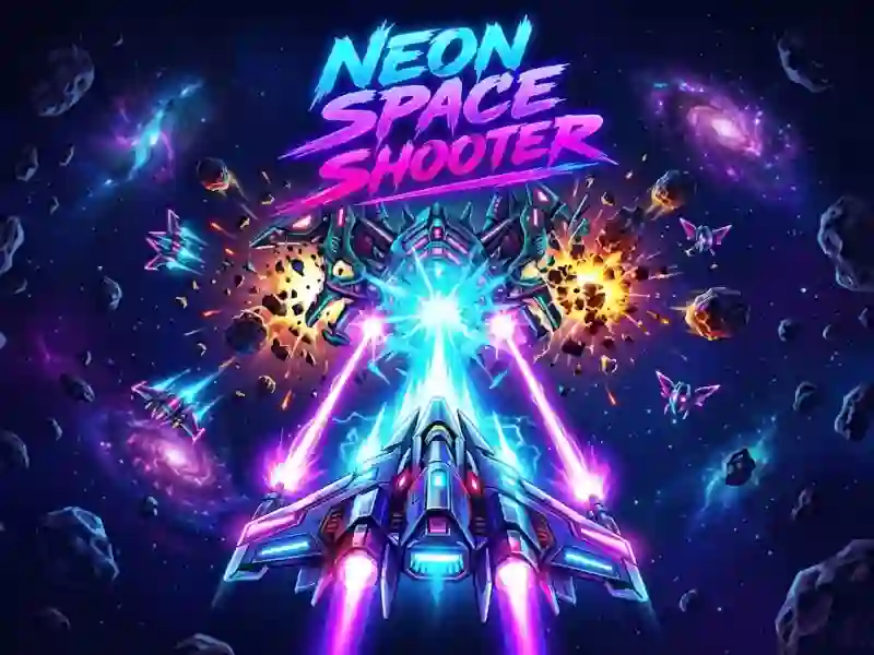 Neon Space Shooter — game online gratis
