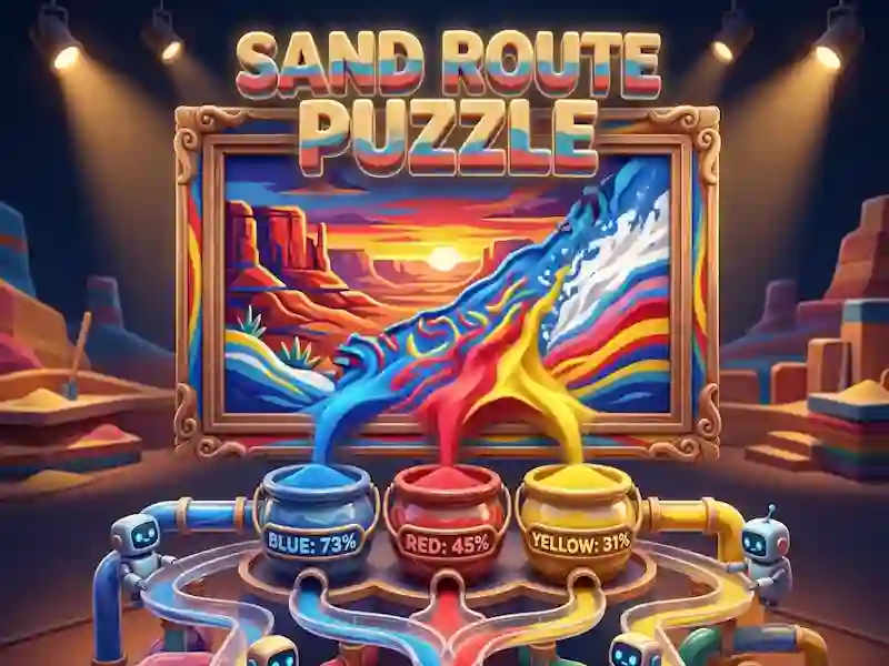 თამაში Sand Route Puzzle ონლაინ