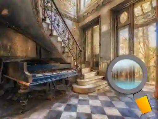 Abandoned Room Hidden Numbers — free online game