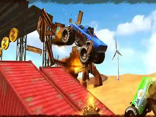 Monster Truck Impossible Track Plane Simulator — free online game