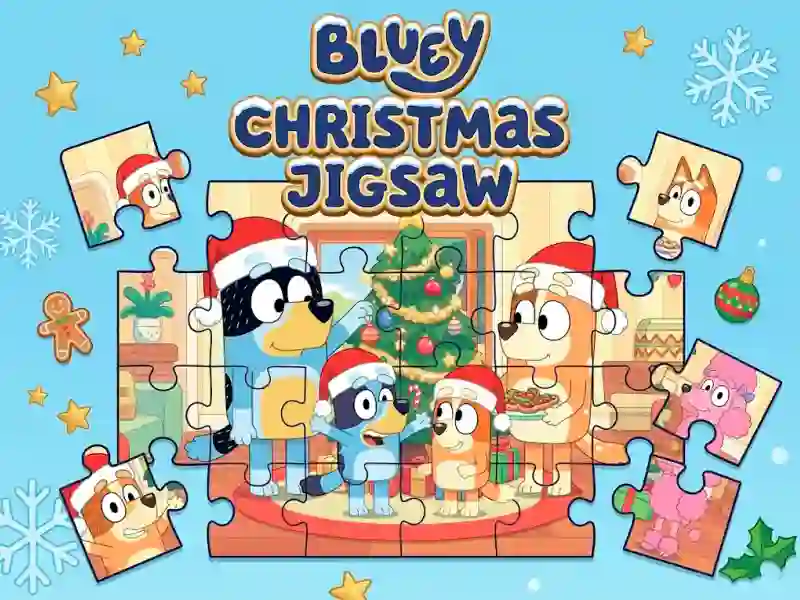 Bluey Christmas Jigsaw — безкоштовна онлайн гра