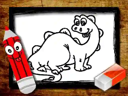 Back To School: Dinosaur Coloring Book — free online game