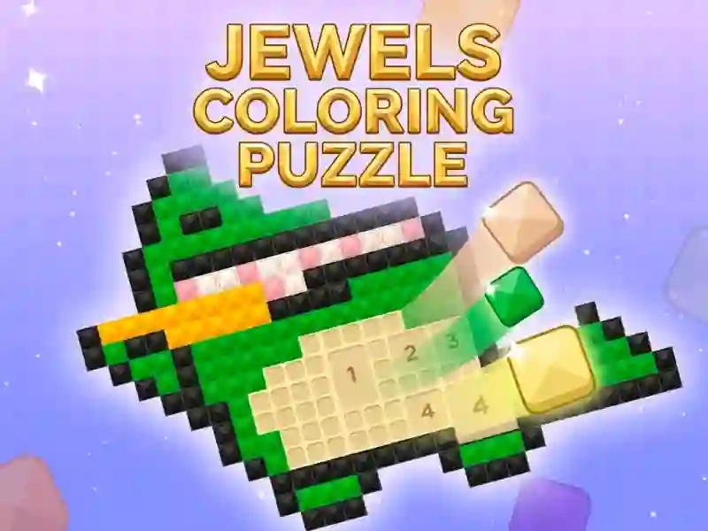 Jewels Coloring Puzzle — online hra zdarma