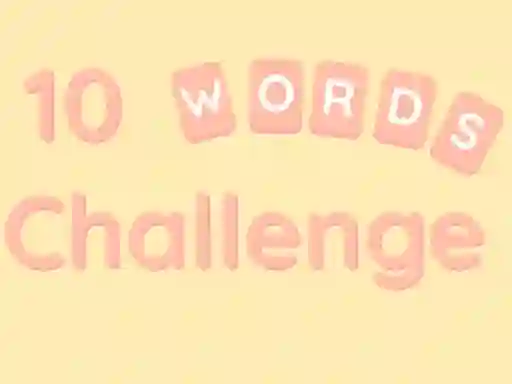 Jwèt 10 Words Challenge sou entènèt
