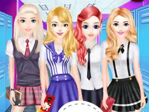 Girls School Fashion — free online game
