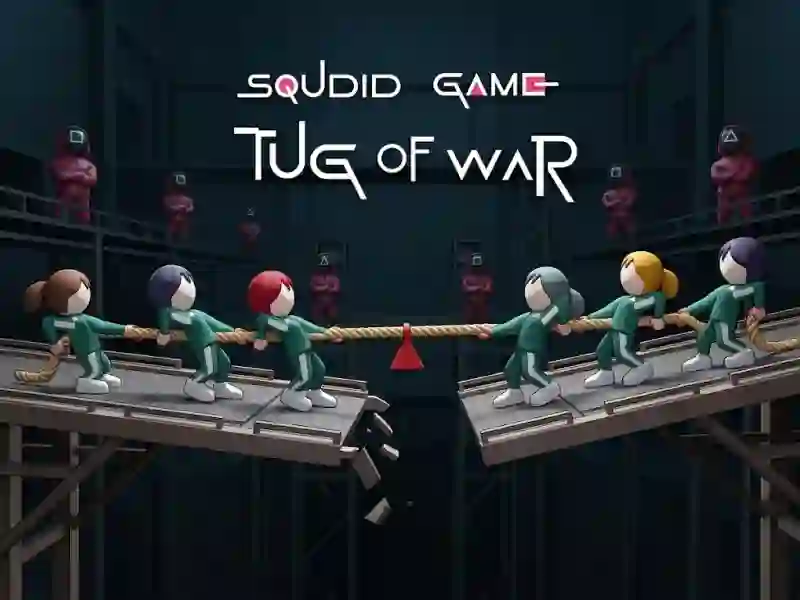 Squid Game Tug Of War — бесплатна онлајн игра