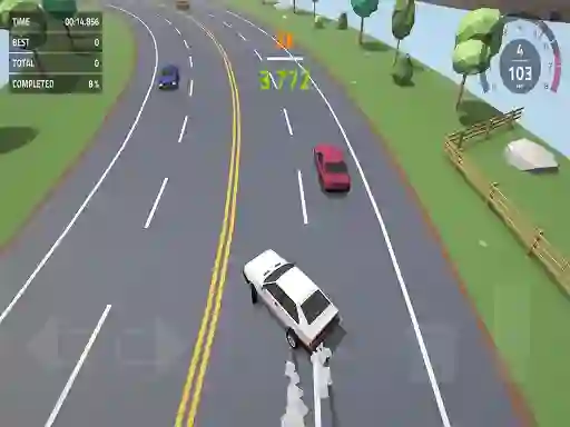 Polygon Drift: Endless Traffic Racing — free online game