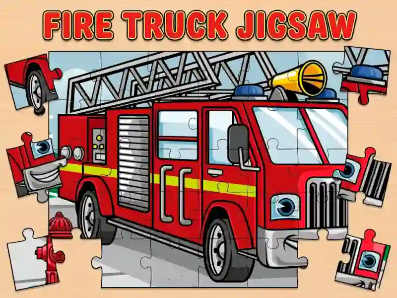 Fire Truck Jigsaw — free online game