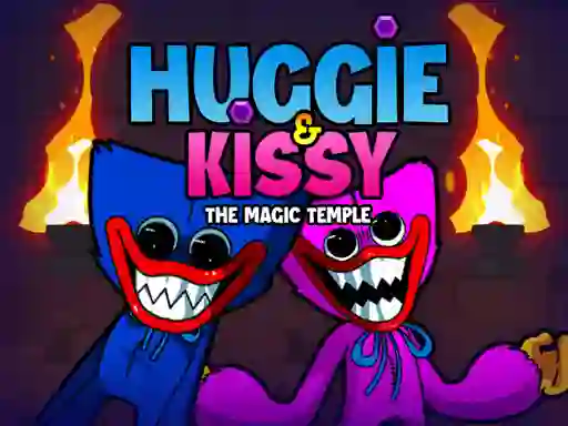 Huggie & Kissy The Magic Temple — free online game