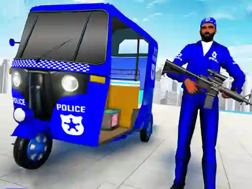 Police Auto Rickshaw Taxi