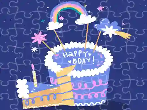 Spil Happy Birthday Jigsaw online