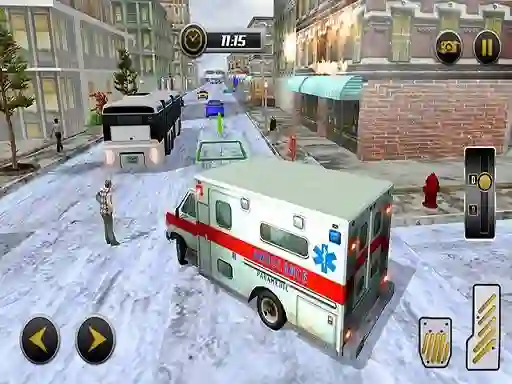 Modern city ambulance simulator — free online game