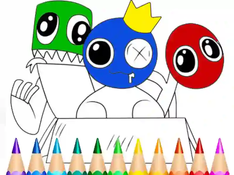 Rainbow Friends Coloring Book — free online game