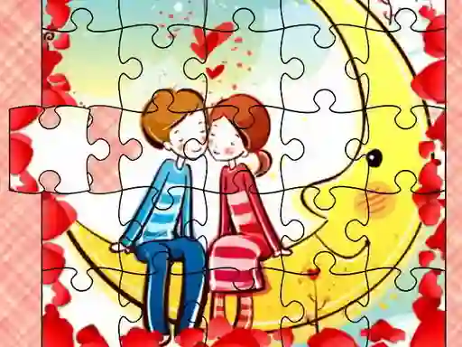 Loving Couple Jigsaw — free online game