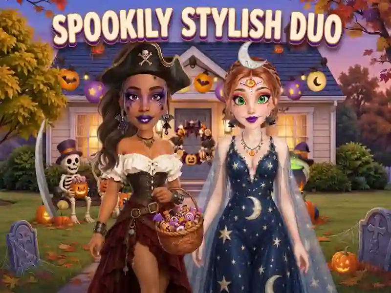 Trò chơi Spookily Stylish Duo trực tuyến