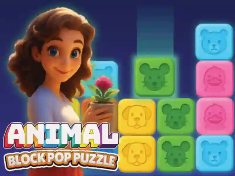 Animal Block Pop Puzzle — free online game