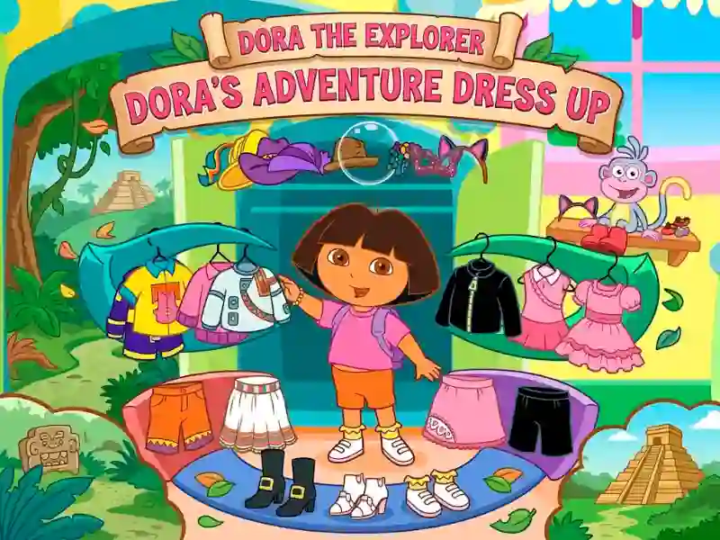 Dora The explorer Dora's Adventure Dress Up — gratis online spil