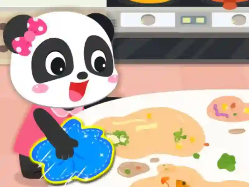 Baby Panda Cleanup — free online game