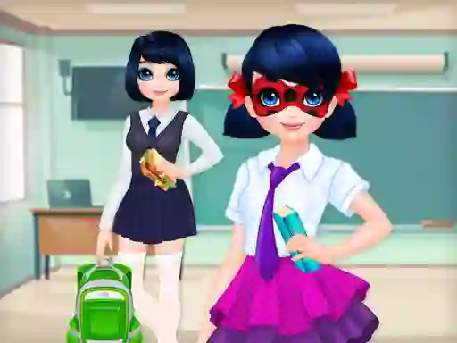 Dotted Girl Back to School — free online game