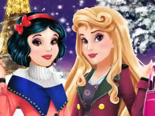 Aurora and Snow White Winter Fashion — free online game