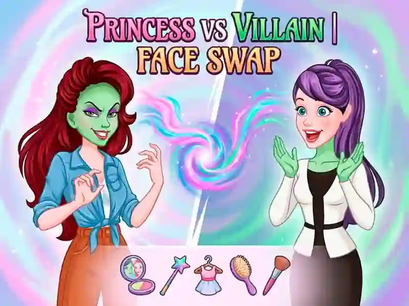 Játék Princess vs Villain Face Swap online