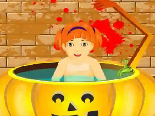 Little Baby Halloween Bathing — free online game