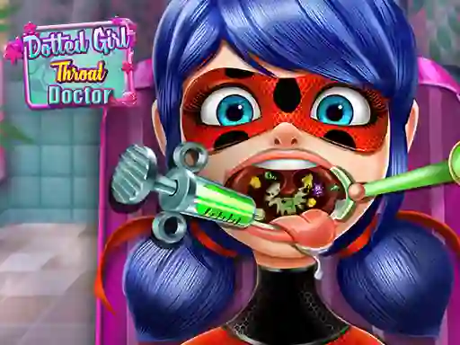 Dotted Girl Throat Doctor — free online game