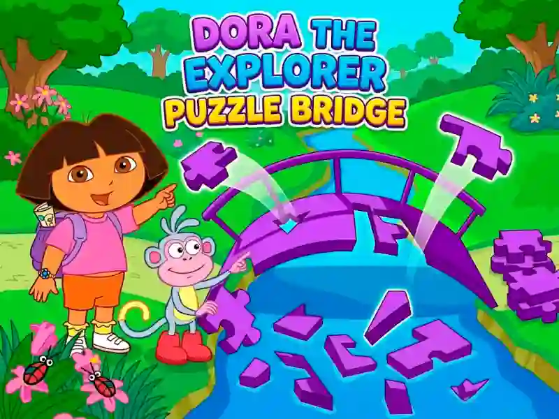 Dora The explorer Puzzle Bridge — free online game