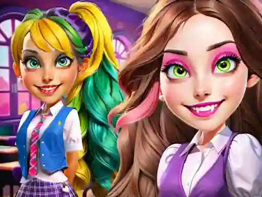 Princesses at Horror School — free online game