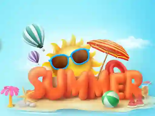 Happy summer jigsaw puzzle — free online game