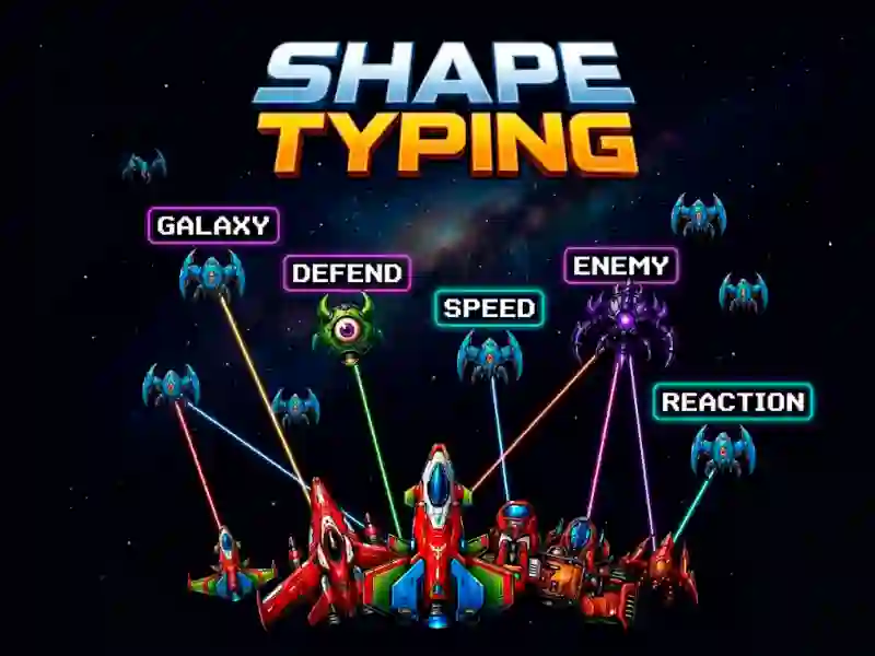 Гульня Shape Typing онлайн
