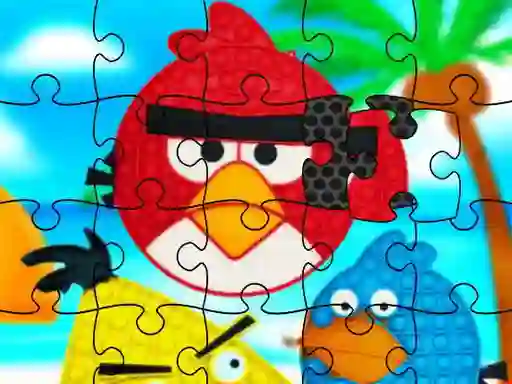 Játék Funny Birds Pop It Jigsaw online