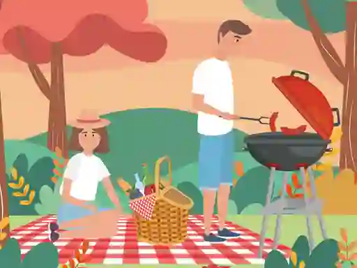 Barbecue Picnic Hidden Objects — free online game