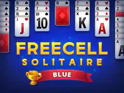 Freecell Solitaire Blue — free online game