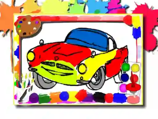 Logħba Racing Cars Coloring Book onlajn