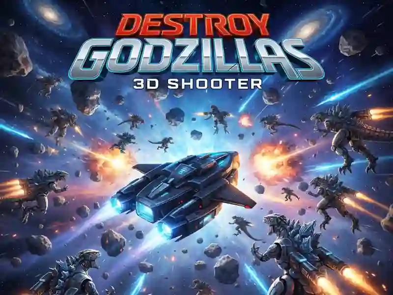 Logħba Destroy Godzillas: 3D Shooter onlajn