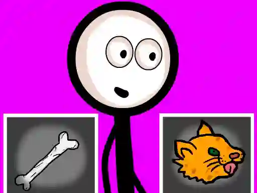 Stickman Choosing actions — free online game