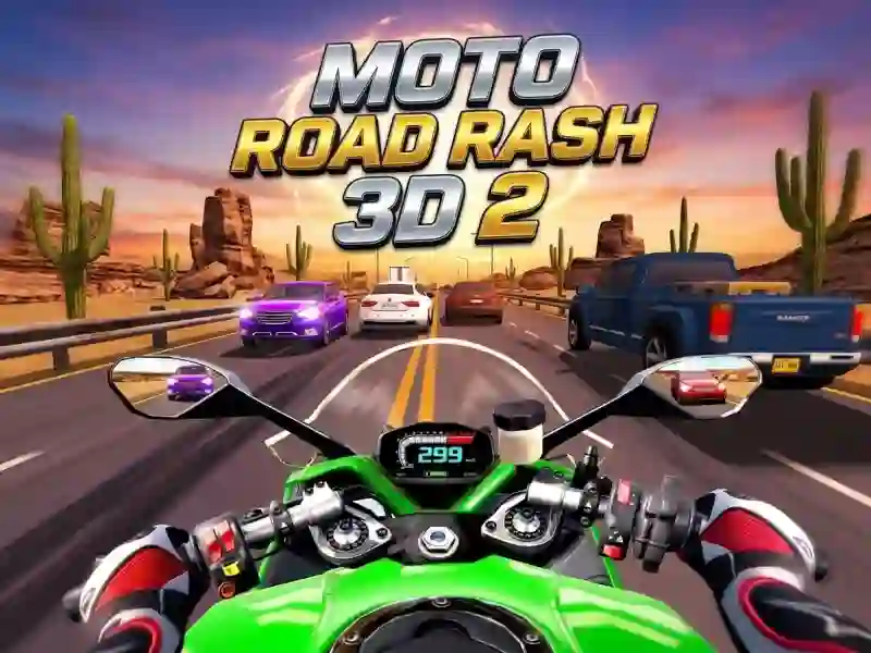 Cluiche Moto Road Rash 3D 2 ar líne