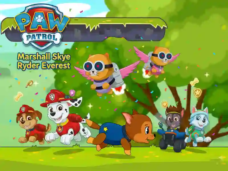 Paw Patrol Marshall Skye Ryder Everest – tasuta veebimäng