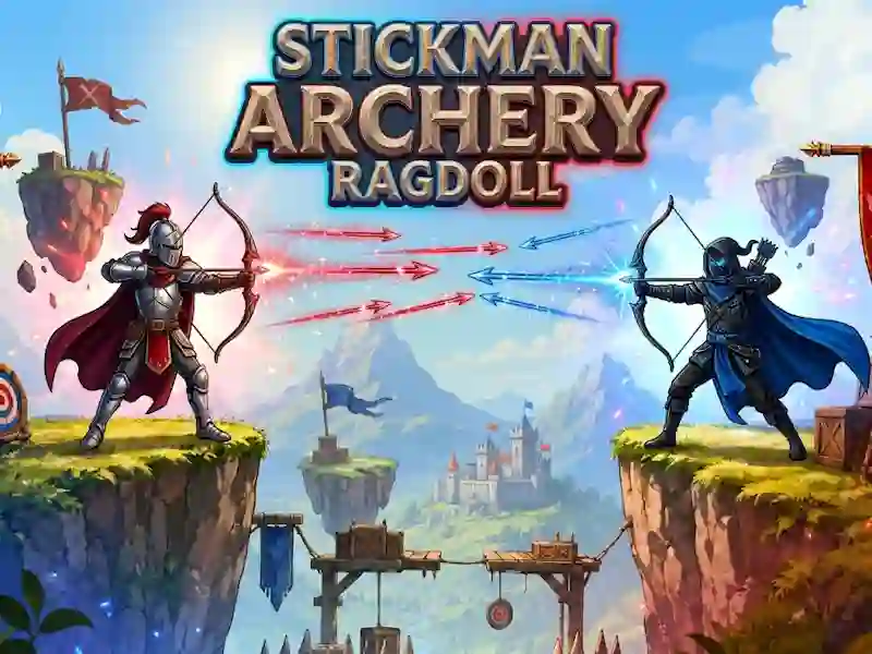 Гульня Stickman Archery Ragdoll онлайн