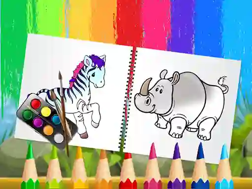 Funny Animals Coloring Book — free online game