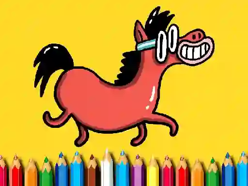 Back To School: Pony Coloring Book — безкоштовна онлайн гра