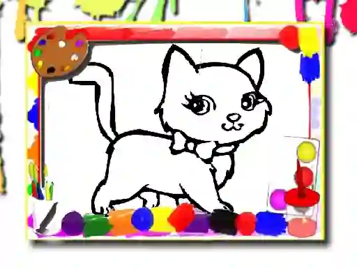 Cluiche Sweet Cats Coloring ar líne