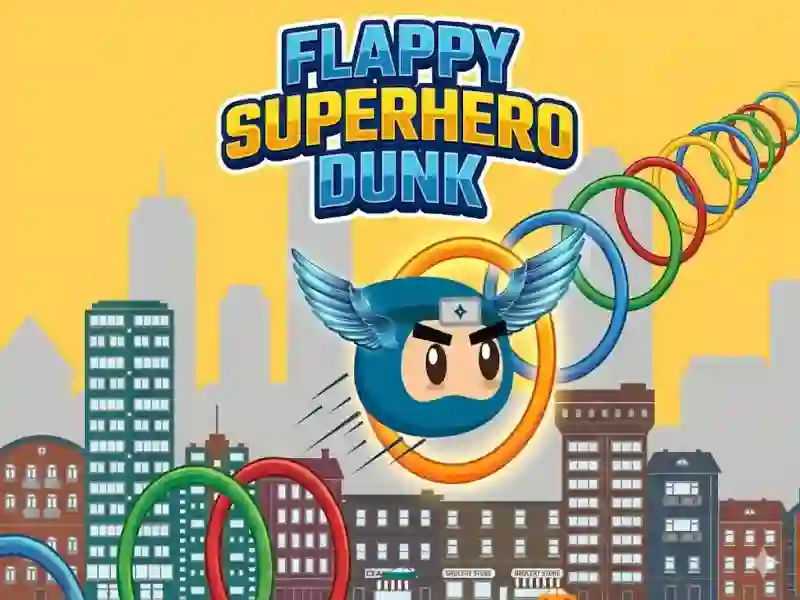 Flappy Superhero Dunk — free online game