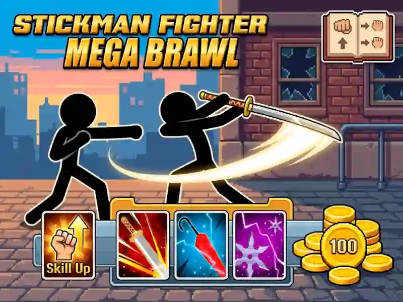 Stickman Fighter Mega Brawl — free online game