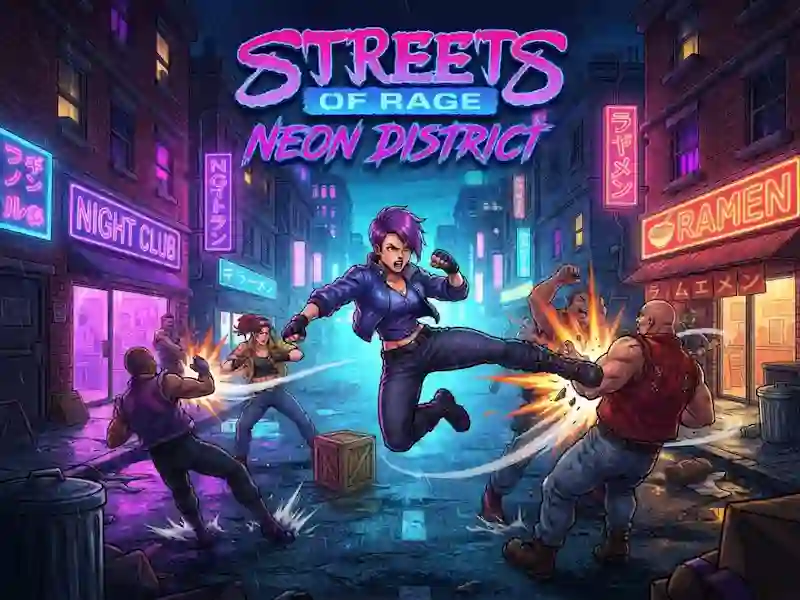 Streets of Rage Neon District — δωρεάν online παιχνίδι